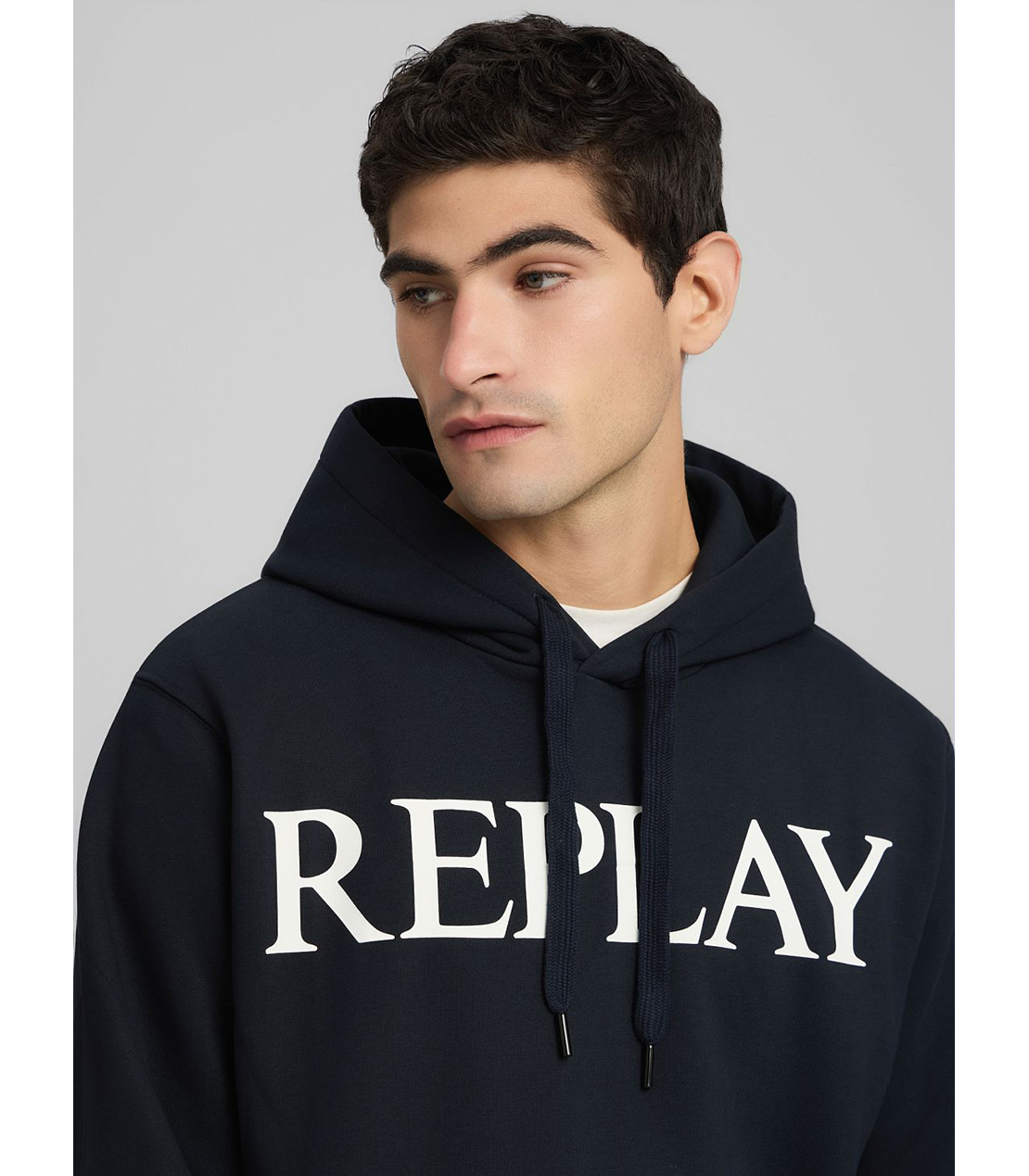 ブラッシュフリースREPLAYフーディー 詳細画像 ダークブルー 6